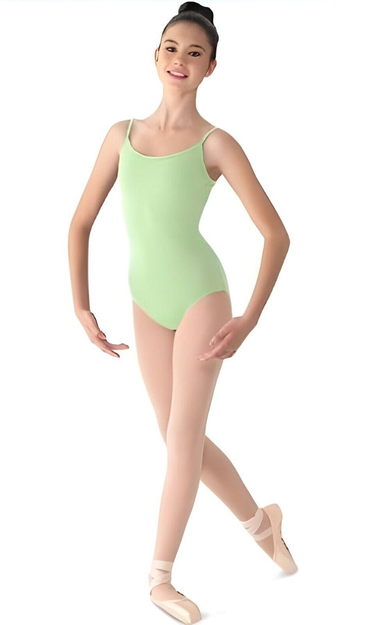 Mirella Women's Classic Camisole Leotard, Seafoam, Size Small