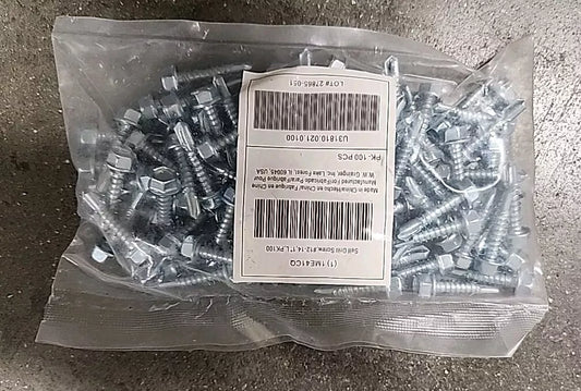 47219 12-14 x 1-Inch Hex Washer Head Self Drilling Screw,