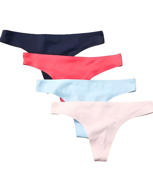 New Amazon Essentials Women's 4 Pack Sz XXL Stretch Thong Panty Multicolor