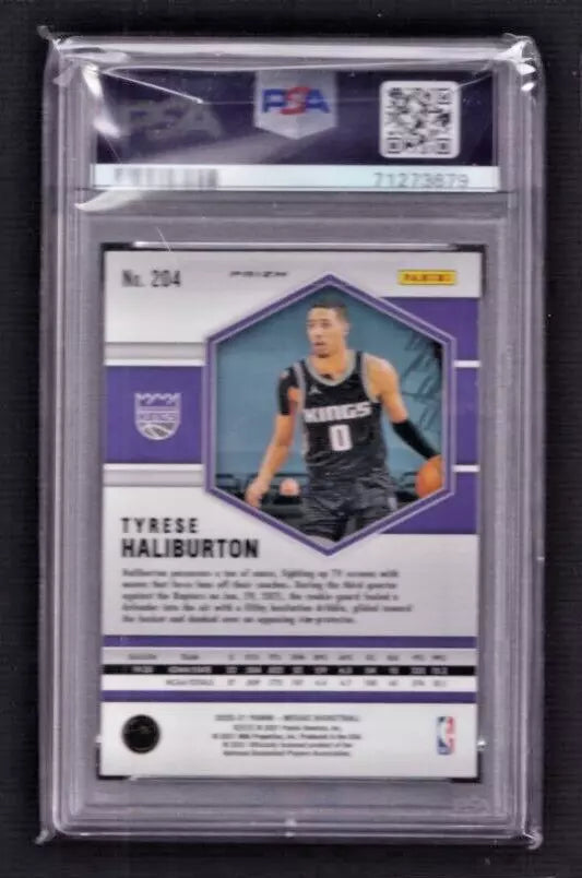 2020 Panini Mosaic #204 Tyrese Haliburton Red/Green Choice PSA 10 LOW POP 65