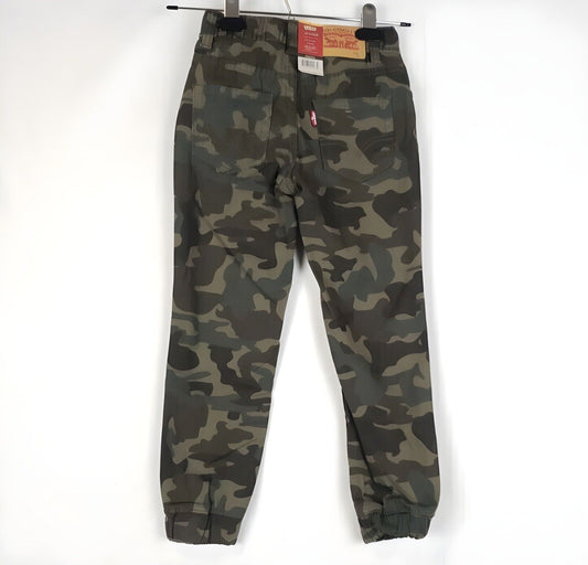 NWT Levi's Youth Cotton Tapered Twill Joggers Camouflage Kids Pants Fast Ship 14