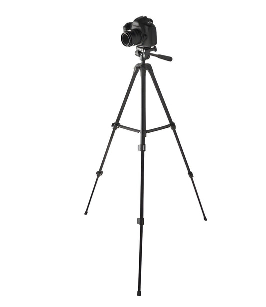 Onn. Focus 18-52 Inch Tripod with Cradle for DSLR Cameras Smartphones GOpro