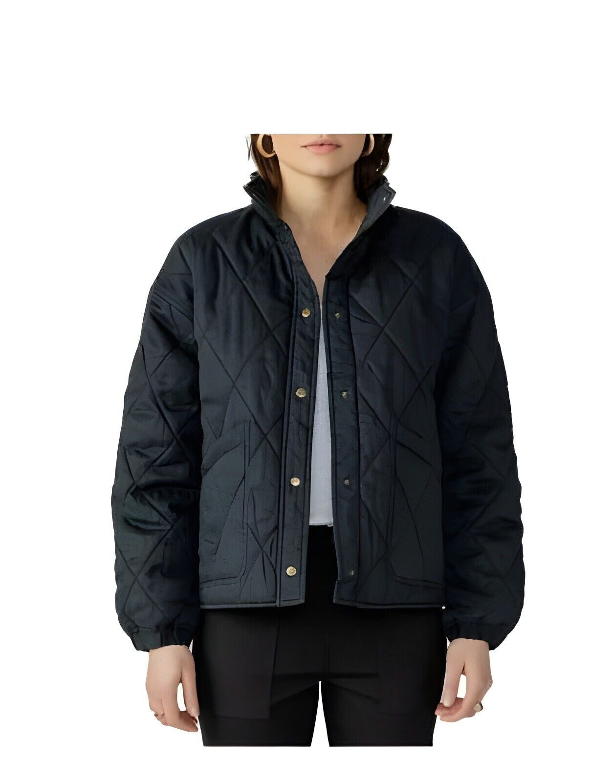Social Standard By Sanctuary Ladies Quilted Jacket Black
