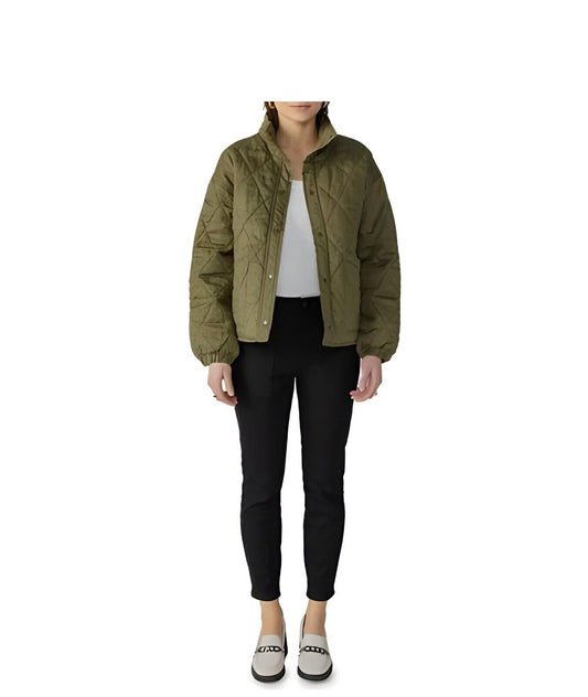 Social Standard By Sanctuary Ladies Quilted Jacket Green