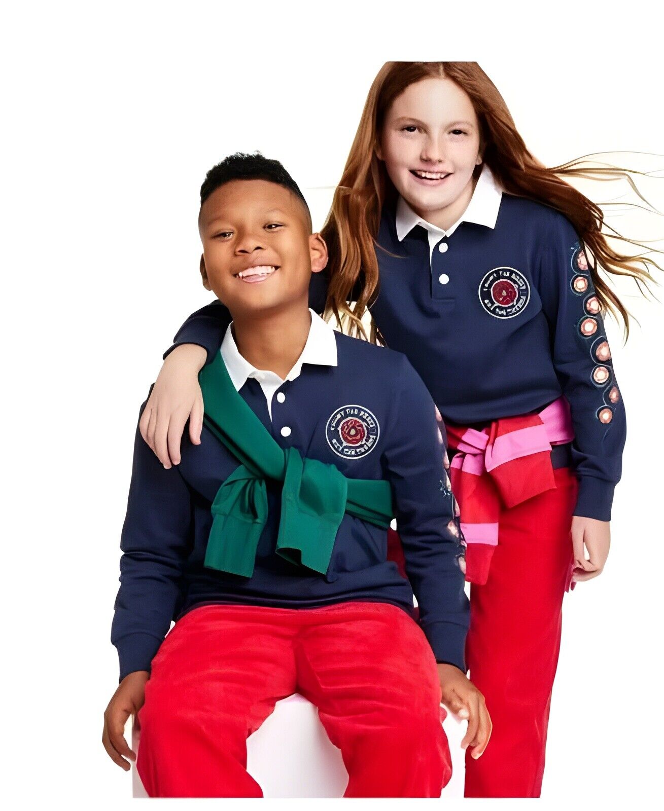 Rowing Blazers x Target Kids Rose Print Long Slv Rugby Shirt 6/7 Boy Girl