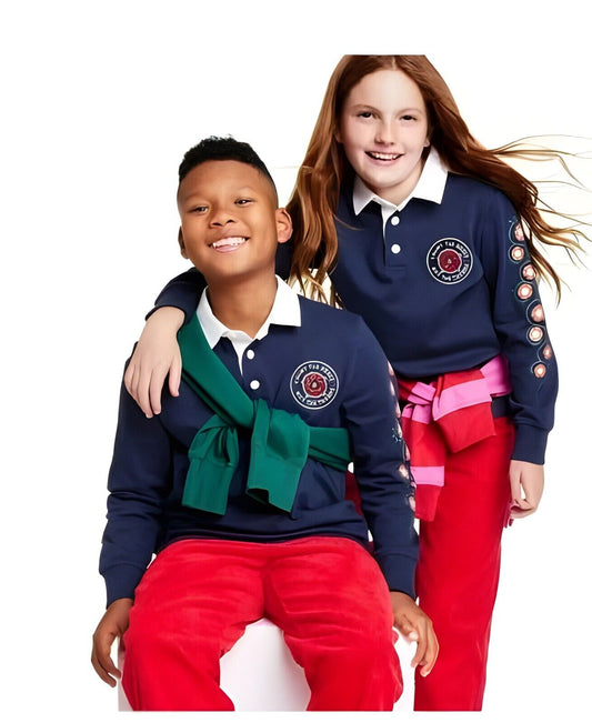 Rowing Blazers x Target Kids Rose Print Long Slv Rugby Shirt 6/7 Boy Girl