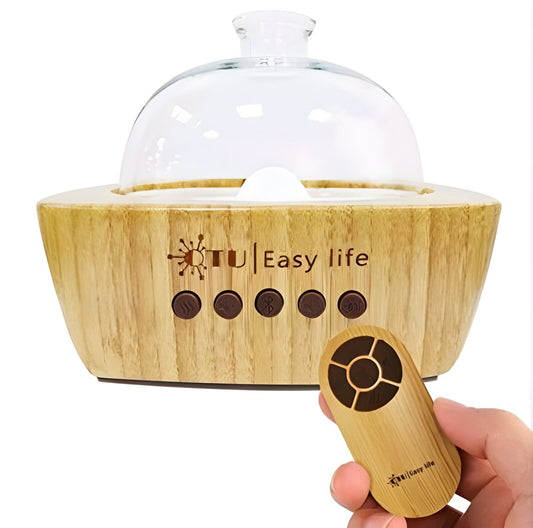 Glass Aromatherapy Essential Oil Diffuser with Bluetooth Speaker