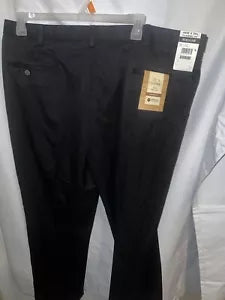 NEW Haggar Clothing Cool 18 Performance Classic Fit Pants Sz 44Wx30L Black Men’s