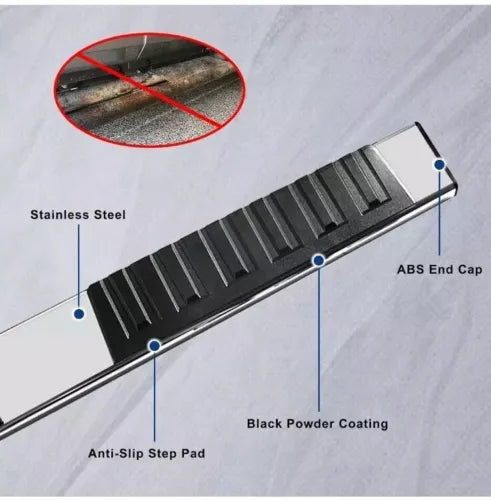 6.5 Inches Running Boards Compatible with 2015-2024 Chevy Colorado/Gmc Canyon Cr
