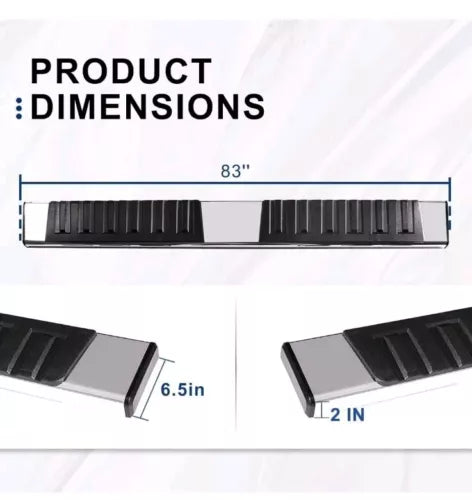 6.5 Inches Running Boards Compatible with 2015-2024 Chevy Colorado/Gmc Canyon Cr