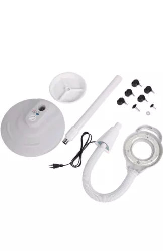 8X Magnifying Floor Stand Lamp Light Magnifier LED Tattoo Beauty Salon Lighting