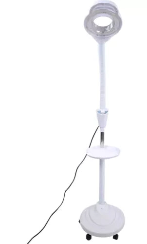 8X Magnifying Floor Stand Lamp Light Magnifier LED Tattoo Beauty Salon Lighting