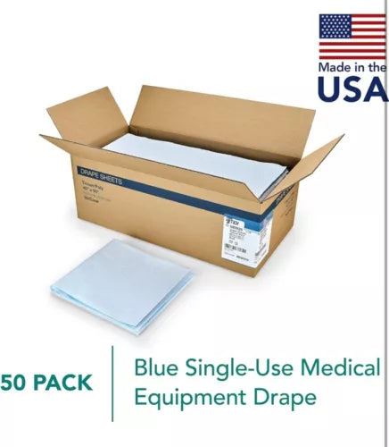 980928 Single-Use Equipment Drape, Stretcher Sheet or Exam Table Paper, Fluid...