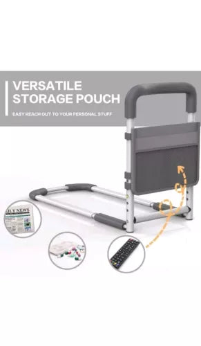 Agrish Bed Rails for Elderly Adults - with Motion Light & Storage Pouch Bedsi...