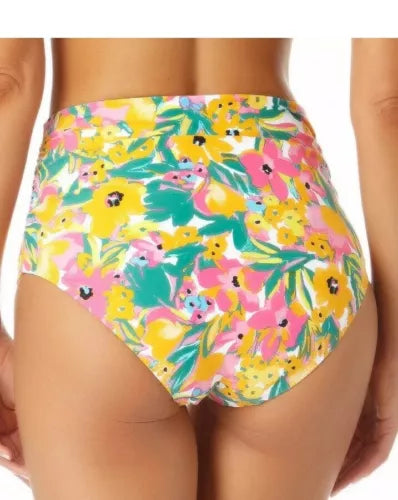 Anne Cole Limited Edition Ladies Convertible High Waist Shirred Swim Bottom XL