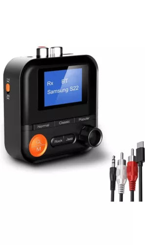 Bluetooth Transmitter 2-in-1 Bluetooth Transmitter Receiver with LCD Screen 5...