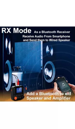 Bluetooth Transmitter 2-in-1 Bluetooth Transmitter Receiver with LCD Screen 5...