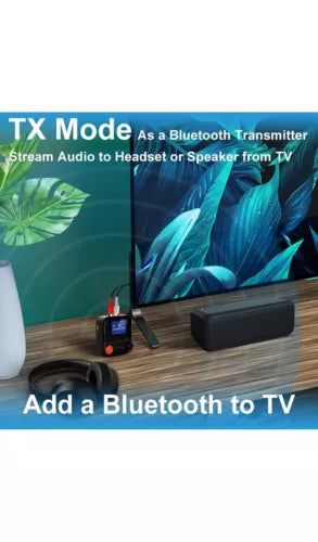 Bluetooth Transmitter 2-in-1 Bluetooth Transmitter Receiver with LCD Screen 5...