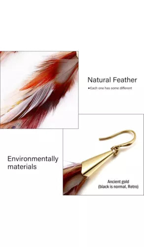 Bohemian Feather Tassel Earrings for Women Shell Beads Long Dangle Design
