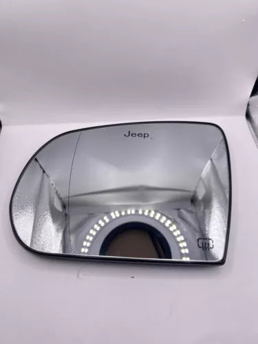 Car Left Rearview Heated Side Mirror Glass for Jeep Cherokee 2014-2019