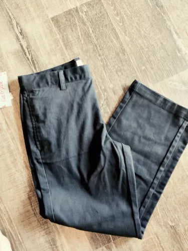 Cat and Jack Girls Size 12 Husky Blue Pants Uniform Bottoms Chino