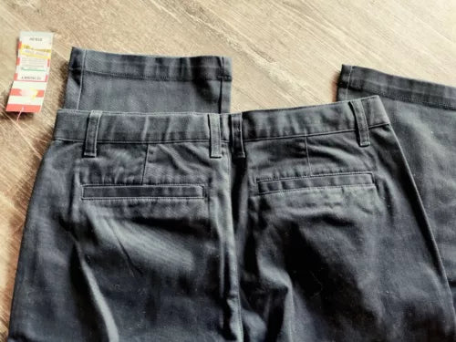 Cat and Jack Girls Size 12 Husky Blue Pants Uniform Bottoms Chino