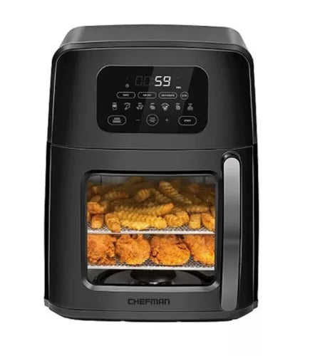 Chefman Auto-Stir Air Fryer Convection Oven +, Moves Food for Even Frying, XL