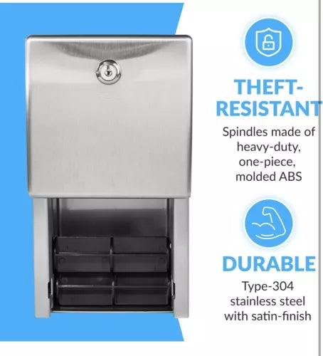 Commercial toilet paper dispenser 120216 B-2888 6.06 X 5.94 X 11 Bobrick