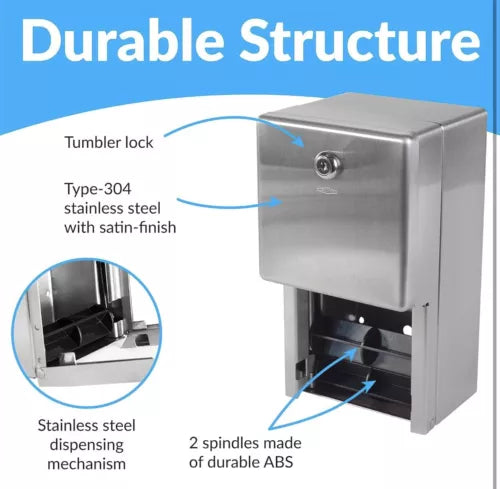 Commercial toilet paper dispenser 120216 B-2888 6.06 X 5.94 X 11 Bobrick
