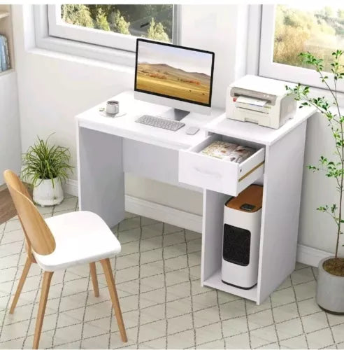 Computer Desk with Drawer Modern Laptop PC Desk