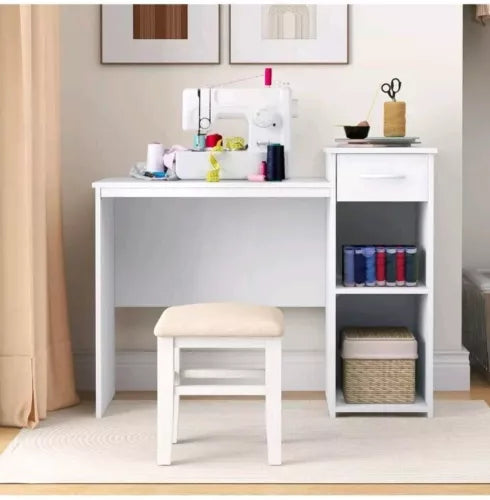 Computer Desk with Drawer Modern Laptop PC Desk
