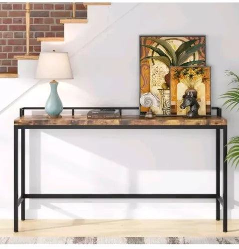 Console Table Behind Sofa Couch, 70.9 inch Long Narrow Entry