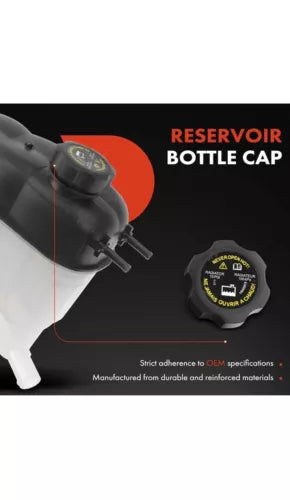 Coolant Overflow Recovery Reservoir Tank [W/ Sensor & Cap] Chevrolet Silverado