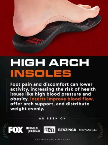Cruv Heal professional, strong arch support insoles orthotic￼  small￼