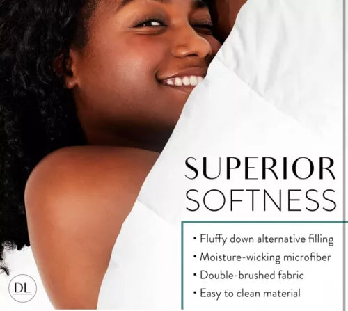 Danjor Linens Duvet Insert King - Lightweight Down Comforter for King Size Be...