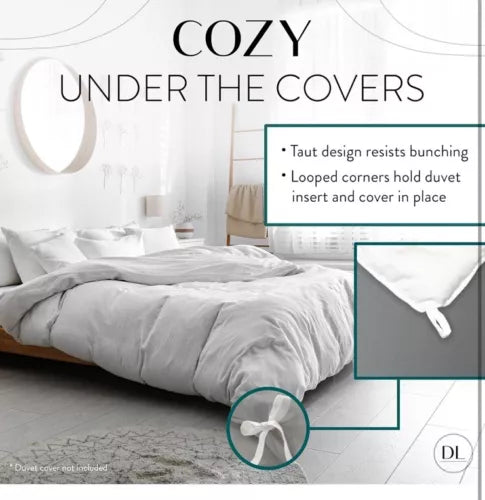 Danjor Linens Duvet Insert King - Lightweight Down Comforter for King Size Be...