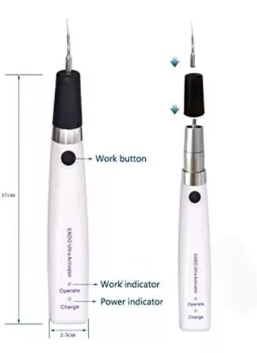 Dental Endo Ultra Activator LED Ultrasonic Irrigator Root Canal Handpiece 6 Tips