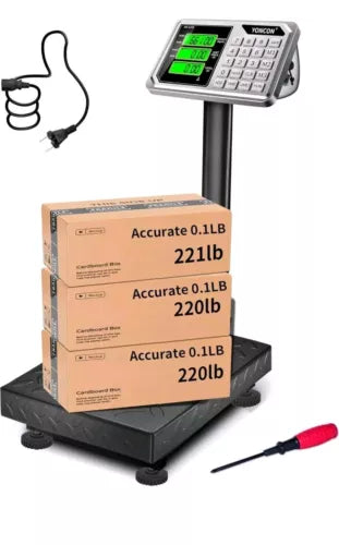 Digital Industrial Platform Scale for Packages, 661lb Weight Shipping Scale, ...