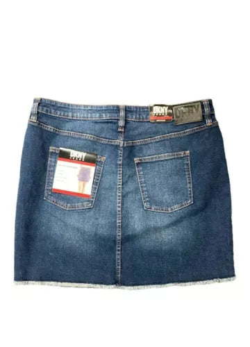 DKNY Jeans Women's 17 inch Mid Rise Denim Skirt Size  Nomad