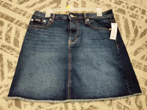 DKNY Jeans Women's 17 inch Mid Rise Denim Skirt Size  Nomad