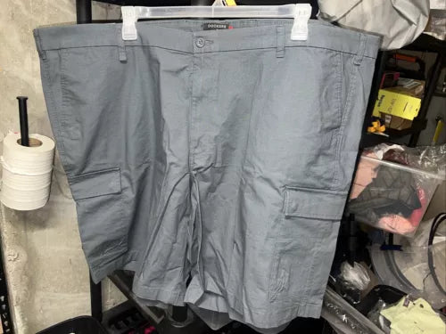 Dockers Men's Tech Cargo Shorts Size 52 Blue-Gray Moisture Wicking Performance