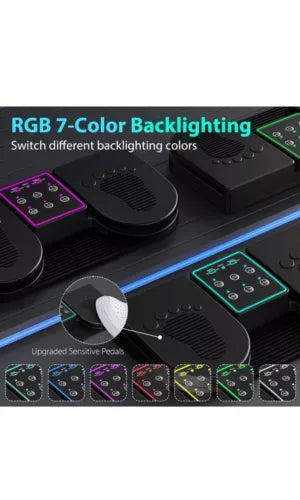 Doohoeek Bluetooth Page Turning Pedal, Wireless Page Turner Pedal Rechargeable S