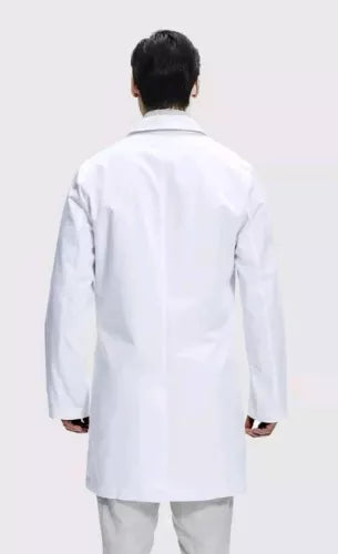 Dr. James Lab Coat for Men Tailored Fit Smartphone Tablet Pockets Size S Small