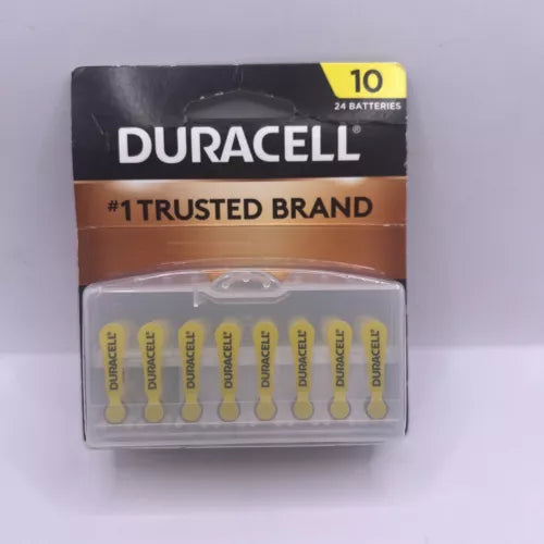 Duracell Hearing Aid Size 10 (24) Batteries EXP 03/2024  New Fast Shipping