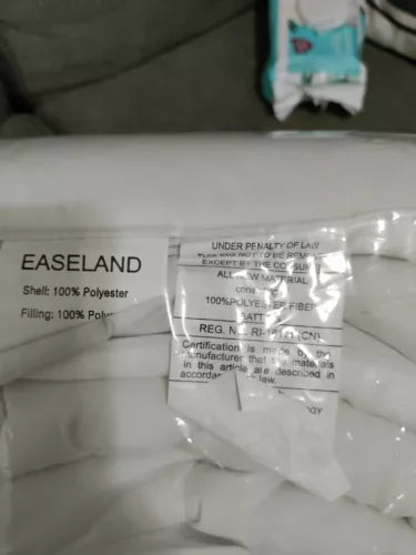 EASELAND All Season King Size Soft Quilted Down Alternative Comforter Reversible