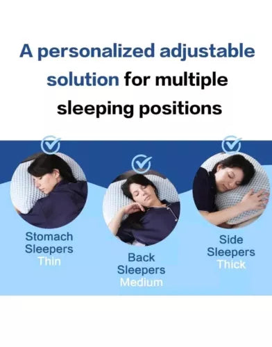 EASELAND Firm Pillow Shredded Memory Foam(Adjustable Loft), Cooling Breathable f