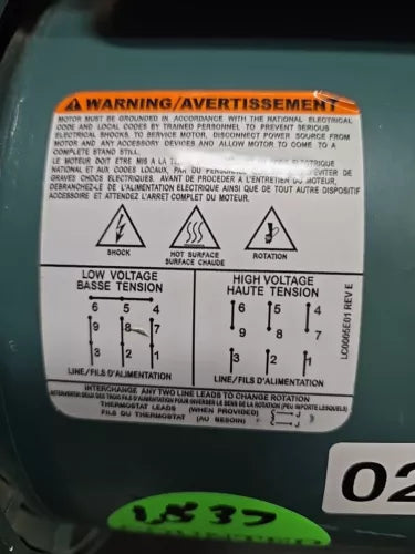 EBM3558T-D - ABB - BALDOR - 2HP,1750RPM,3PH,60HZ,145TY,3528M,TEFC,F3