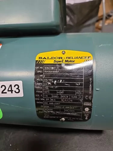EBM3558T-D - ABB - BALDOR - 2HP,1750RPM,3PH,60HZ,145TY,3528M,TEFC,F3