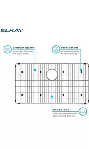 Elkay EBG1914 Stainless Steel Kitchen Sink Bottom Grid 19.3 x 14 inches
