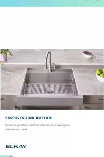 Elkay EBG1914 Stainless Steel Kitchen Sink Bottom Grid 19.3 x 14 inches
